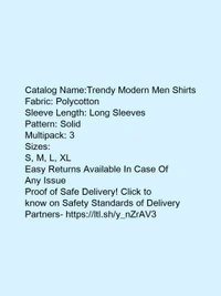 Trendy Modern Men Shirts* - m