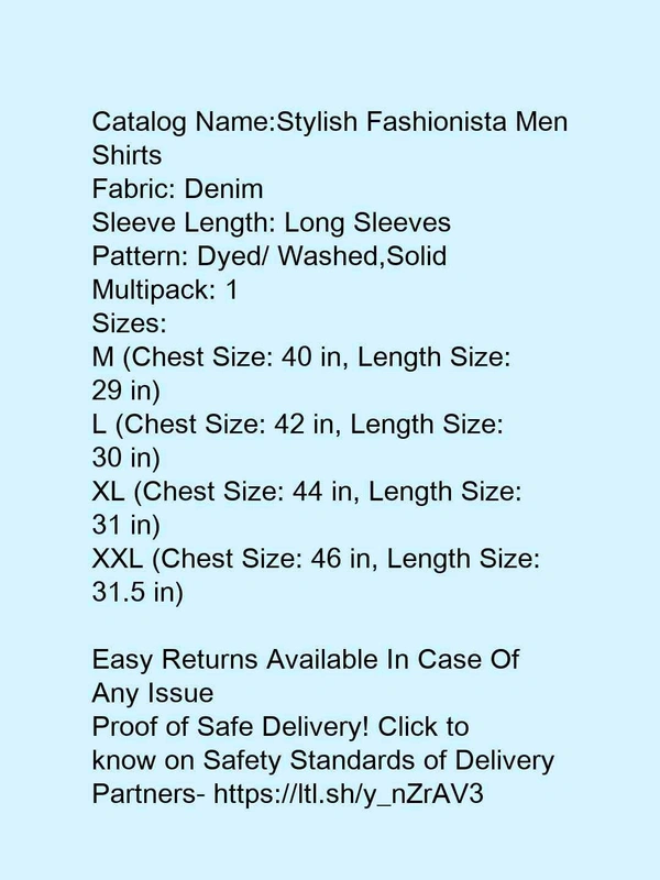 *Stylish Fashionista Men Shirts* - m