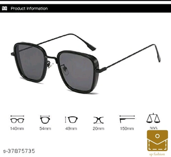 Fashionable Unique Men Sunglasses* - free, black