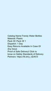 Trendy Water Bottles*Material: Plastic - 500ml, blue