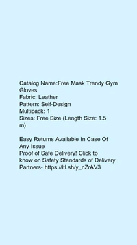 *Free Mask Trendy Gym Gloves* - free