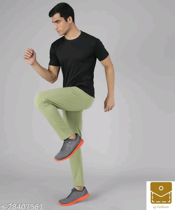 Veltick Men's Lycra Light Green Track Pant - 32