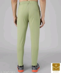 Veltick Men's Lycra Light Green Track Pant - 30