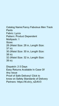 Veltick Men's Lycra Light Green Track Pant - 32