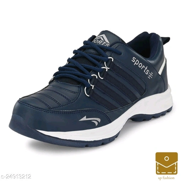 Stylish Men's Synthetic Navy Blue Casual Shoes - 6