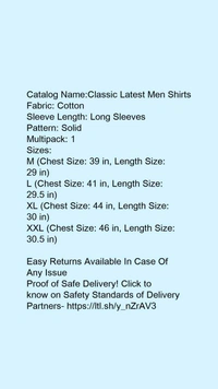 Men's CASUAL LOOK STYLISH SOLID SHIRT - l