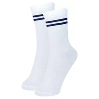 Socks - White pe Blue Stripe, 2