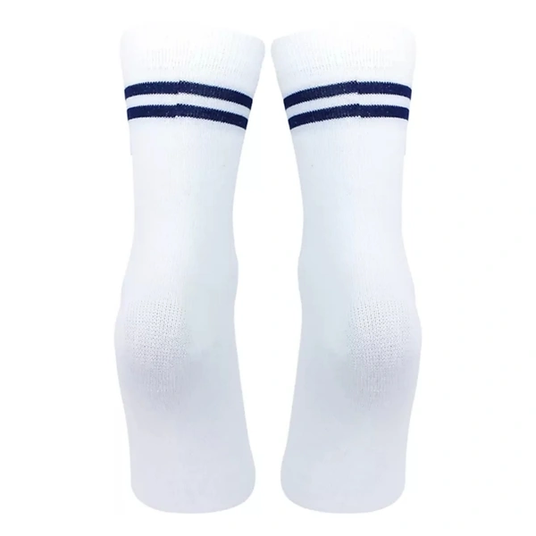 Socks - White pe Blue Stripe, 3