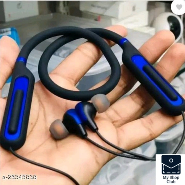 One Plus Bluetooth Headphones - blue, Free size