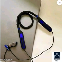 One Plus Bluetooth Headphones - blue, Free size