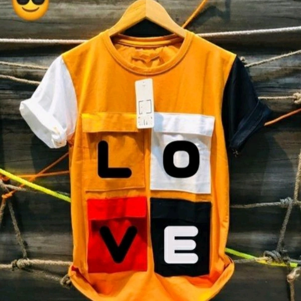 Classic Men's T Shirt - black, red, yellow, S, M, L,XL