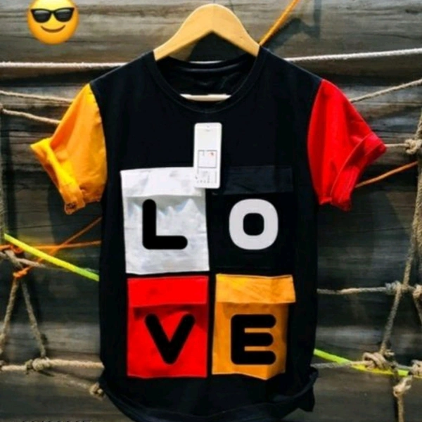 Classic Men's T Shirt - black, red, yellow, S, M, L,XL