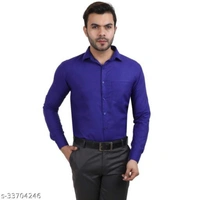 Men's Fashion Shirts - Blue, M