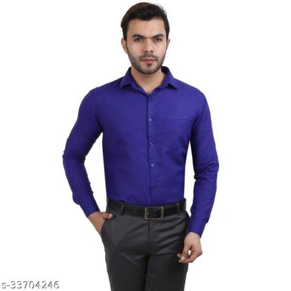 Men's Fashion Shirts - Blue, M
