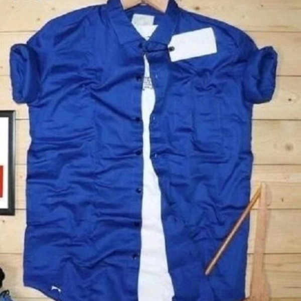 Men's Fashion Shirts - Blue, M