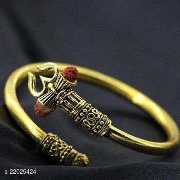 Trendy Trisul Bracelet - Gold, Free Size
