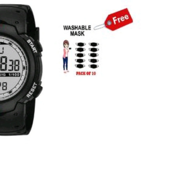 Unique Men's Watch - Black, Free size