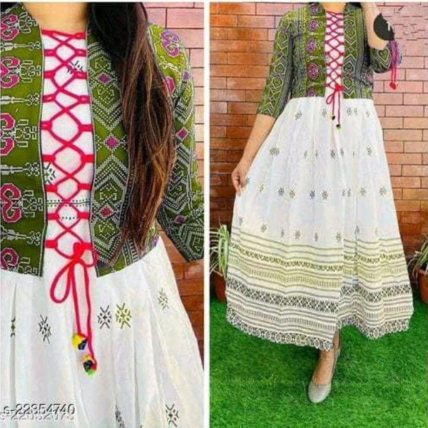 Adrika Ensemnle Kurtis - Green, L