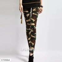Women's Crepe Buy 1 Get 1 Free - army color, Free size