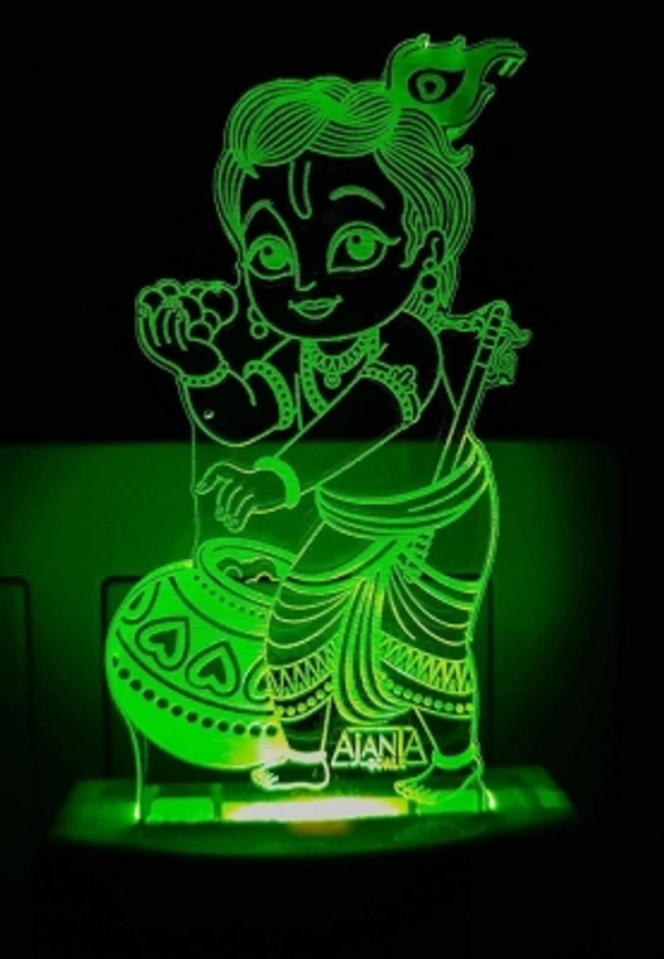 Lord Krishna Light Night 3D 