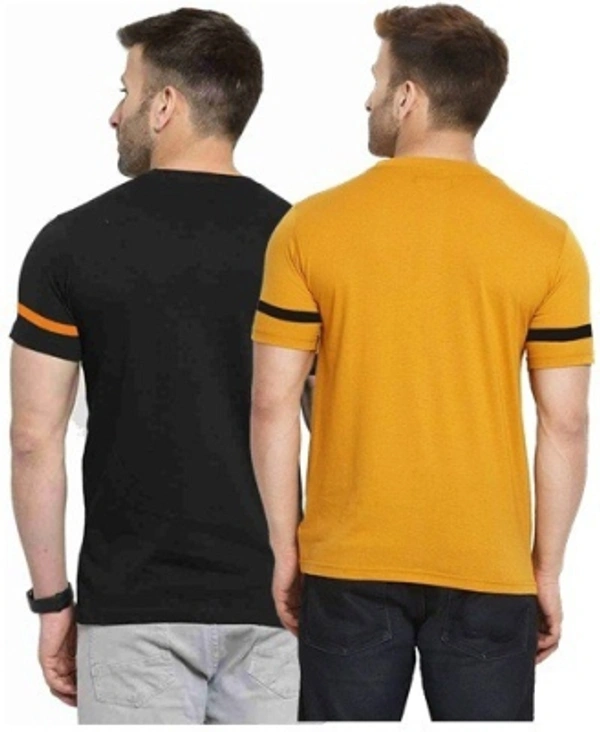 Color Block T Shirts Men's Pack Of 2 - XL
