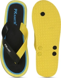 Flip Flop Sleeper Men's - 9, Grey+yellow