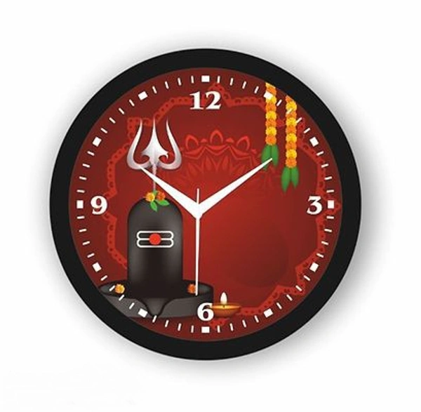 Clock Wall Clock Rounded Design - Design 6