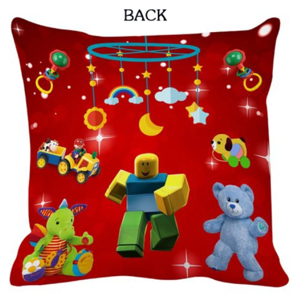 Kids Cushion with Photo print - 12x12 inch, Maroon