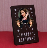 Happy Birthday Personalized LED Photo Frame - 8x6