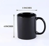 Black Coffee Mug 350 ML - 330 ML, Black