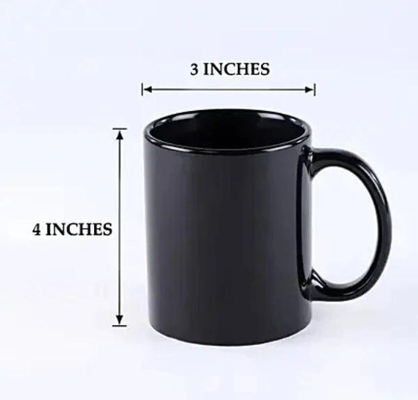 Black Coffee Mug 350 ML - 330 ML, Black