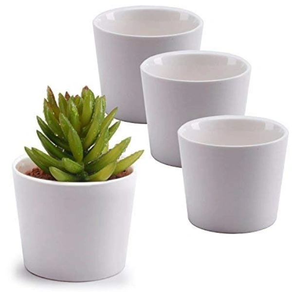 Ceramic plant pot set of 5 - 350 ml