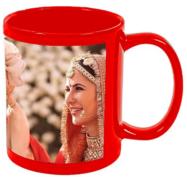 Color Photo Mug - 330 ML, Red