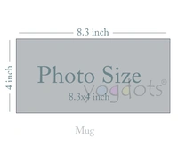Color Photo Mug - 330 ML, Red