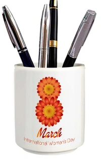 Women's day ceramic planter  - 330 ML