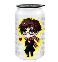 YOGDOTS Metal Sipper Drink Can Shaped  Kids gift pack of 10 - 350 ML, Kids Designs