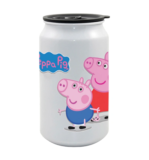 YOGDOTS Metal Sipper Drink Can Shaped  Kids gift pack of 10 - 350 ML, Kids Designs