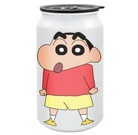 YOGDOTS Metal Sipper Drink Can Shaped  Kids gift pack of 10 - 350 ML, Kids Designs