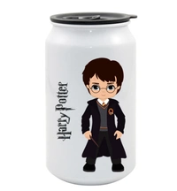 YOGDOTS Metal Sipper Drink Can Shaped  Kids gift pack of 10 - 350 ML, Kids Designs