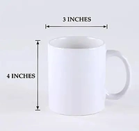 Unbreakable Polymer Mugs with Print - 330 ML, Inner Color