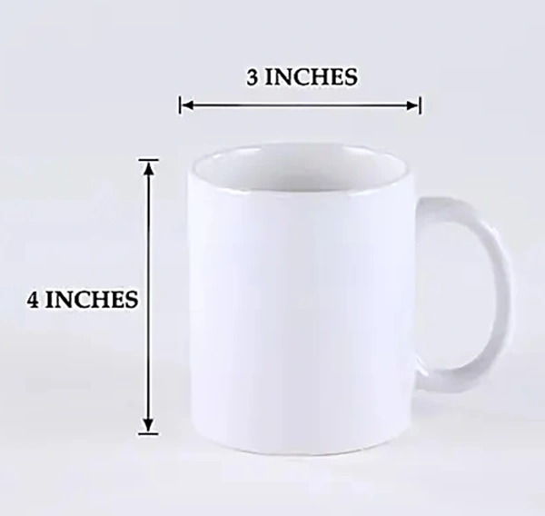 Unbreakable Polymer Mugs with Print - 330 ML, Inner Color
