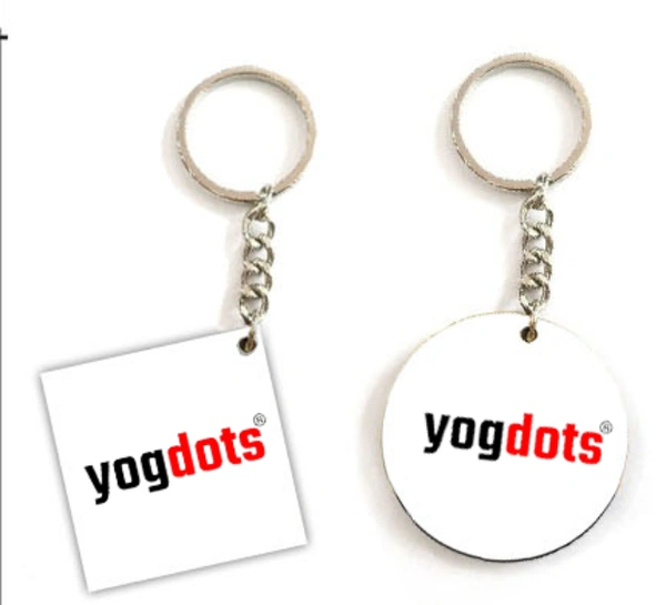 Metal Keychain with print - Wooden-MDF
