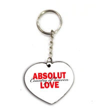 Metal Keychain with print - Wooden-MDF