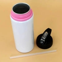 YOGDOTS Pink-line Metal Sipper  - 600 ML, ST-01