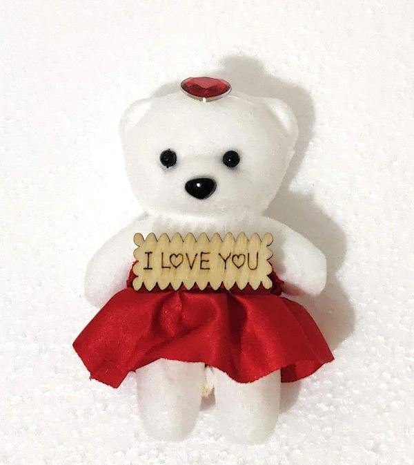YOGDOTS Love Heart Box with Teddy and Roses - 5 inch