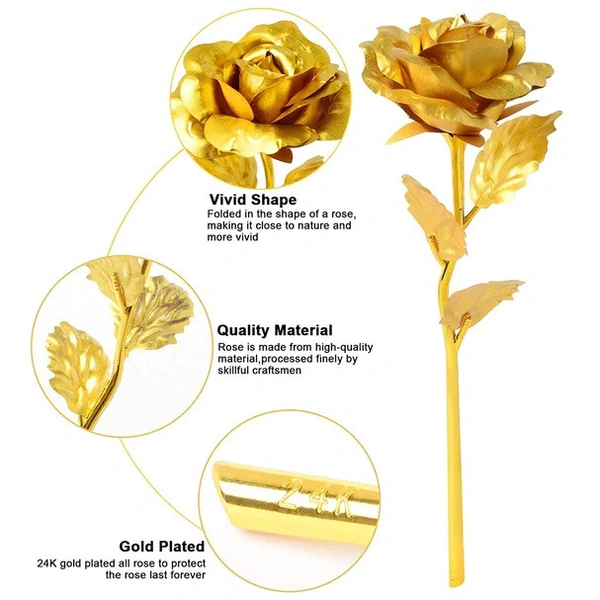 Gold Rose with Hard Box 