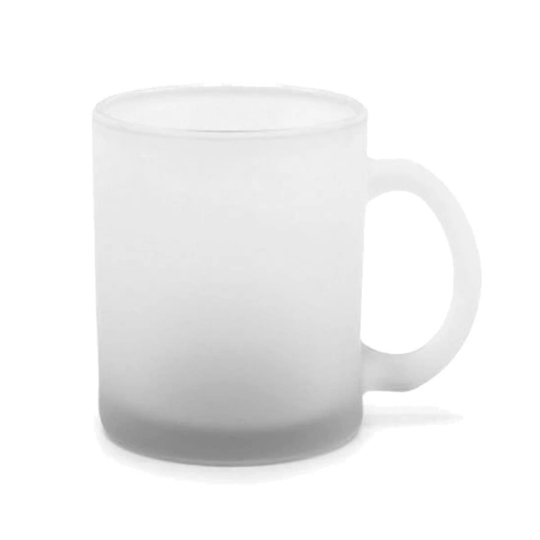 Frosted Glass Mug with Print - 330 ML