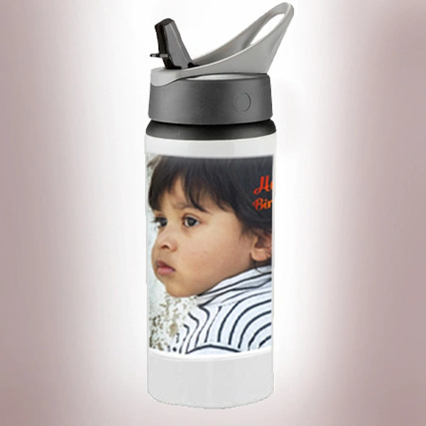 Sports Sipper With Photo Print - 600 ML