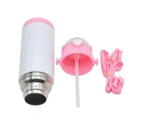 Kids School Water Bottle with Name or Photo - 500 ML, Pink