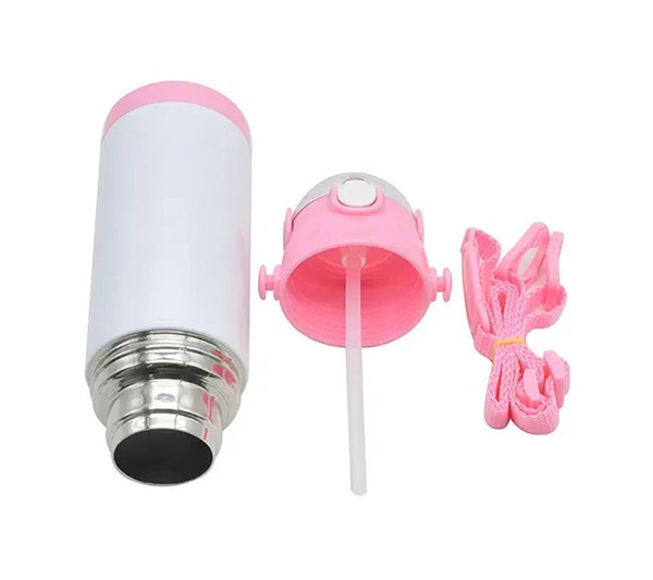 Kids School Water Bottle with Name or Photo - 500 ML, Pink
